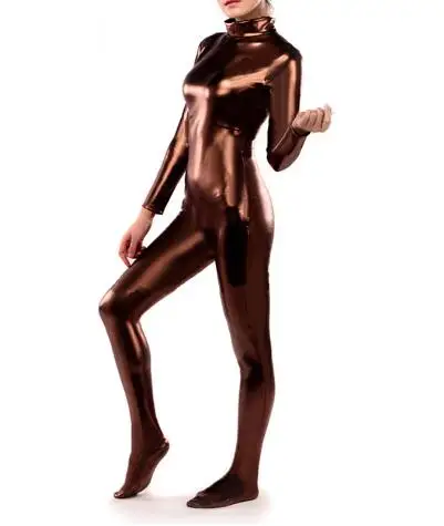 BetterParty горячая Распродажа Кофе коричневый Блестящий металлический вторая кожа