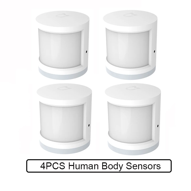4pcs Xiao mi jia датчик человеческого тела Zigbee подключение mi home приложение умный датчик движения тела для домашней безопасности - Цвет: 4pcs