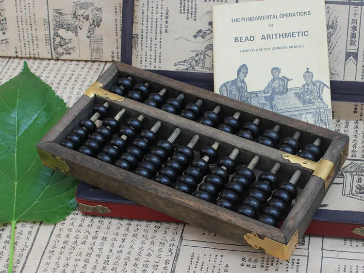 Высококачественный обучающий инструмент из 11 колонок Старое дерево abacus