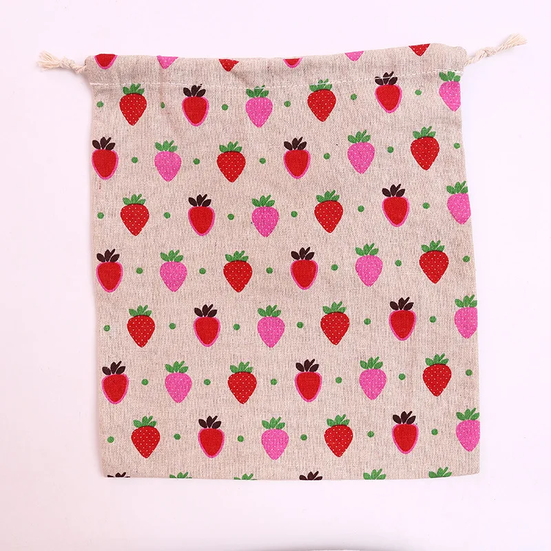 strawberry Милая розовая косметичка с кулиской для женщин портативный дорожный макияж Чехол Органайзер сумка для туалетных принадлежностей Чехол для девочек милый чехол для хранения - Цвет: strawberry