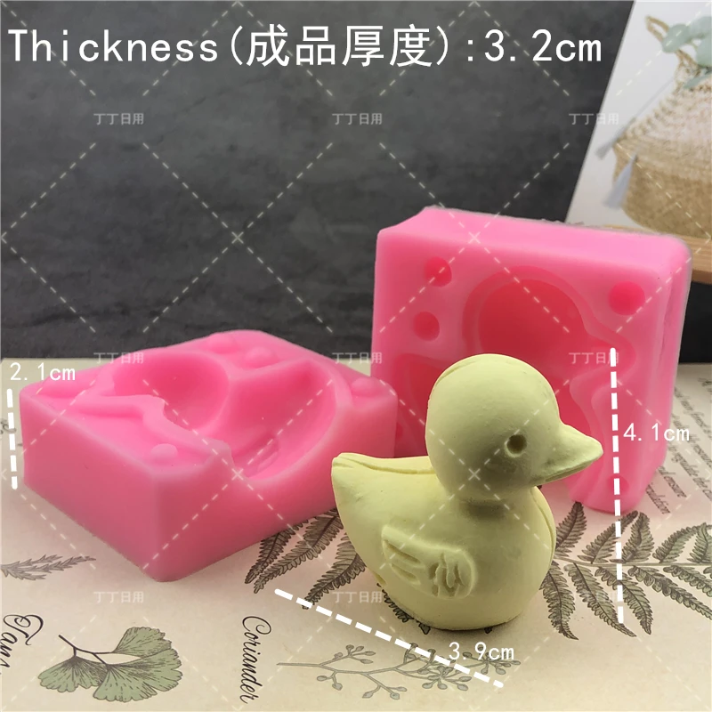 Мультяшные животные резиновая утка силиконовая помадка мыло 3D форма для торта