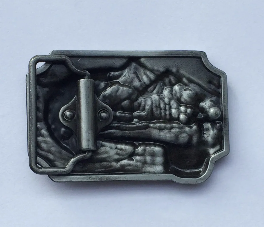 Рыболовная металлическая пряжка с синим узором | Дом и сад