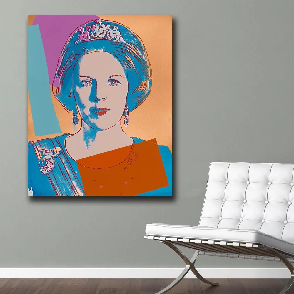Настенные картины Wxkoil для гостиной домашний декор Andy Warhol_Queen 1920 холст картина