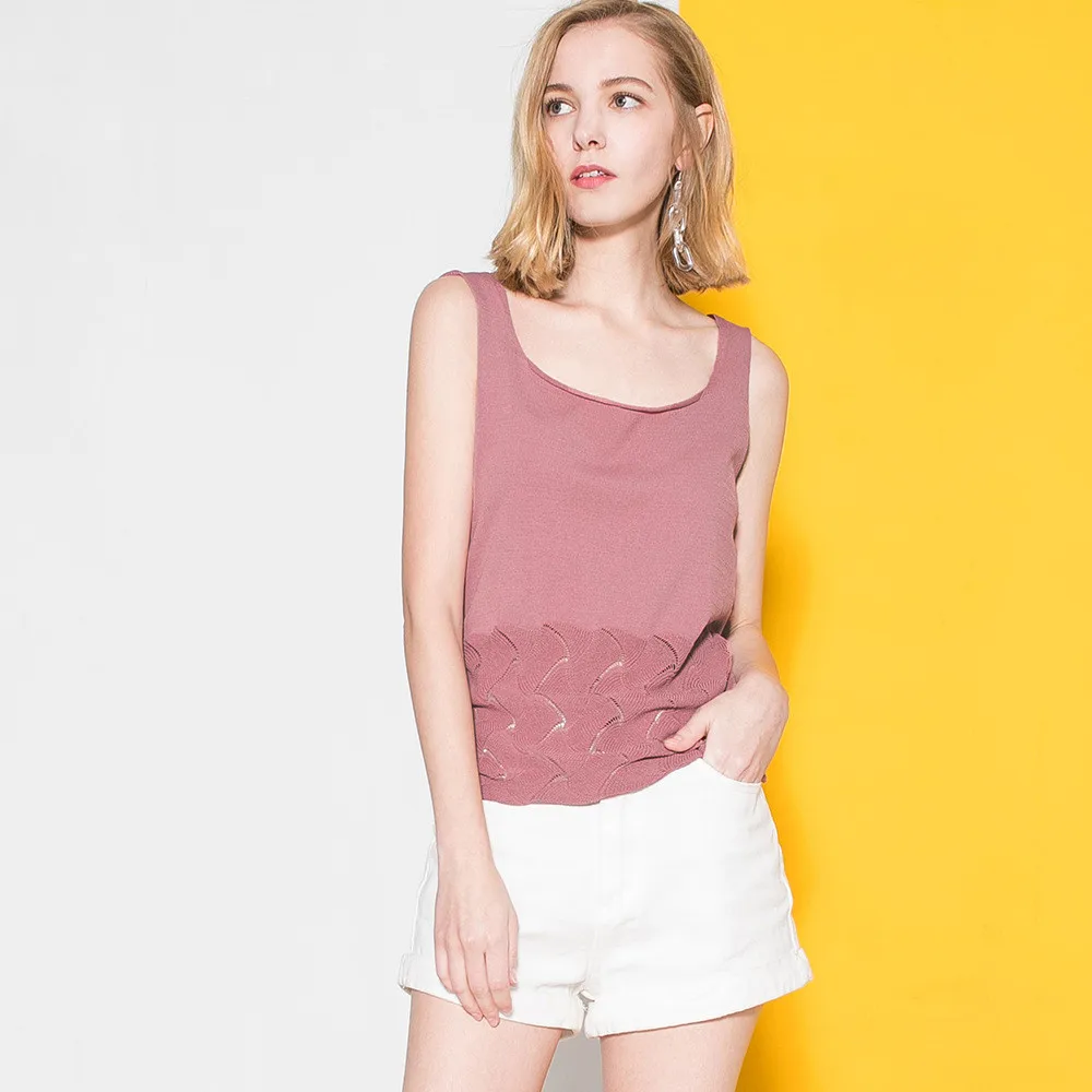 Летний топ на бретелях для женщин свитер Unif Camisole трикотажная рубашка фитнеса