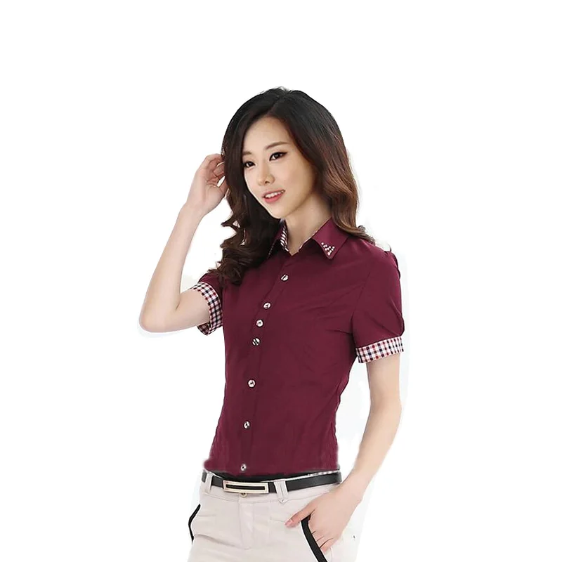 Женские топы мода 2016 кардиган блузка большой размер короткий рукав отложной