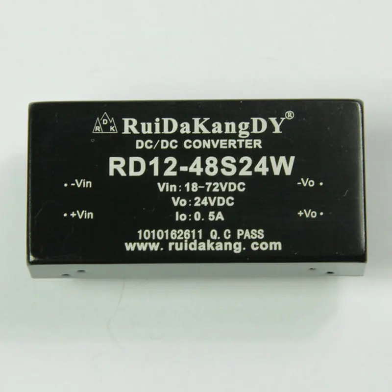 DC понижающий источник питания RUIDAKANGDY RD12 48S24W VIN DC18 72V 24V0.5A|vin| |