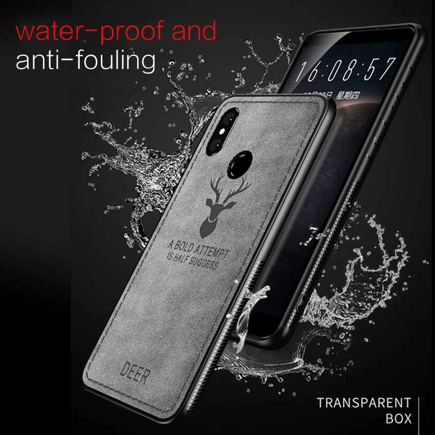 TCICPC Phone Cases For Xiaomi Mi 8 Mi8 SE Case Deer Luxury Slim Full Protection Cloth Silicon Protective Back Cover |