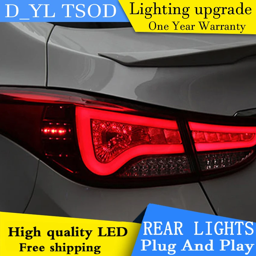D_YL автомобильный Стайлинг для Hyundai Elantra задний фонарь s BMW дизайн новый MD DRL + стоп
