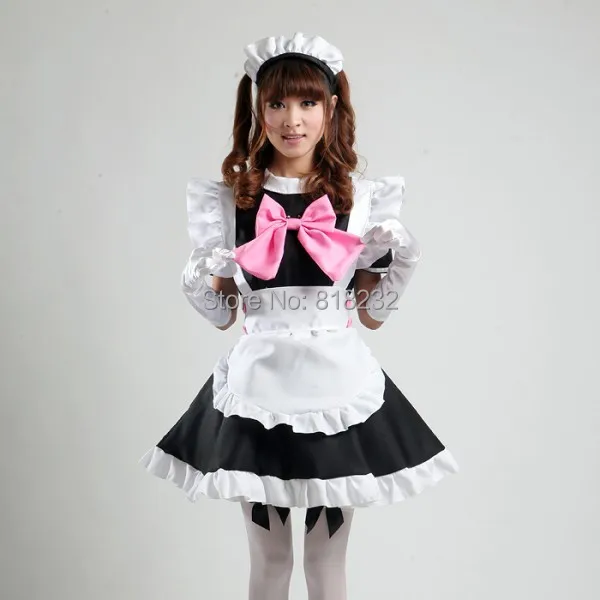 

Lolita Sweet Apron Maid Dress Meidofuku Uniform Outfits Anime Cosplay Costume M-L