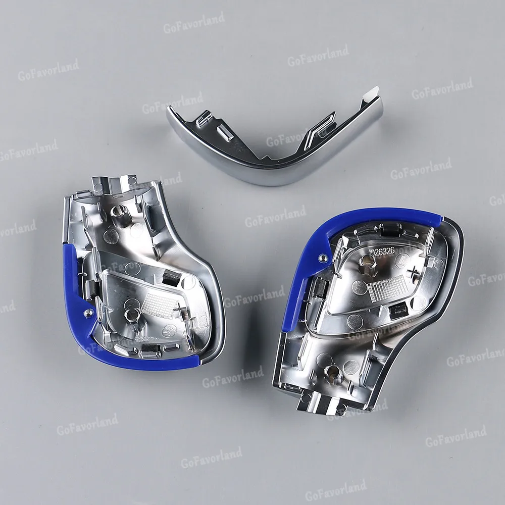 Модификация хромированная матовая ручка переключения боковая крышка для Volkswagen