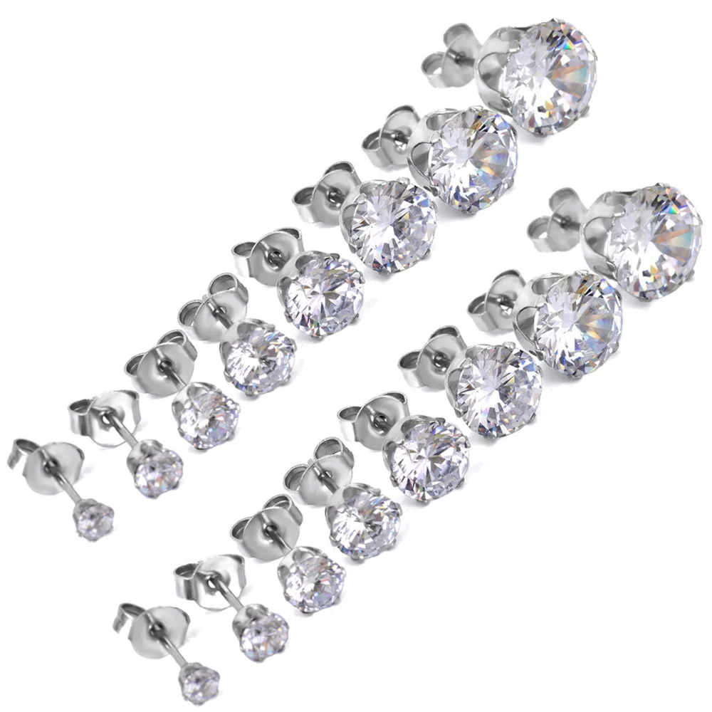 

1 Pair Of Ladies Stainless Steel Earrings New Fashion Earrings Wholesale Jewelry