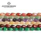 16 шт. природным драгоценным камнем граненые бусины в форме капли, размер: 12*5 мм бусинки Rondelle Хрустальные Бусины, бусины с большим отверстием Круглые бусины для изготовления ювелирных изделий