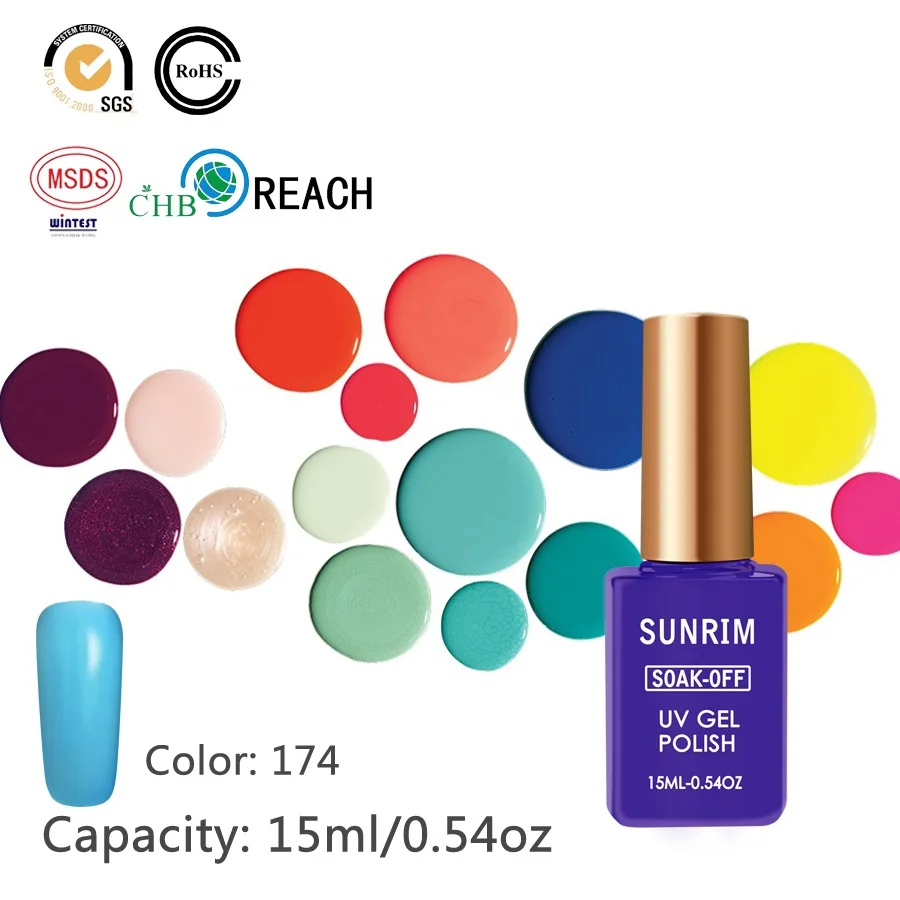 Новый летний свет Цвет УФ гель Лак для ногтей 15 мл Lucky Праймеры GelPolish праздник лак