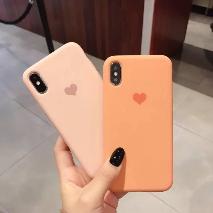 Милый чехол с сердечком 3D силиконовый для iPhone XR XS Max X 6 6S 7 8 Plus чехлы телефонов