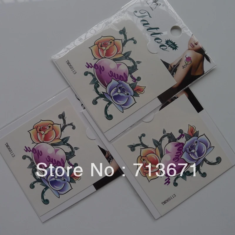 Free Shipping! 10pcs/Lot Fashion Design TM060133 Good Quality Temporary Body Tattoo / Sticker | Красота и здоровье