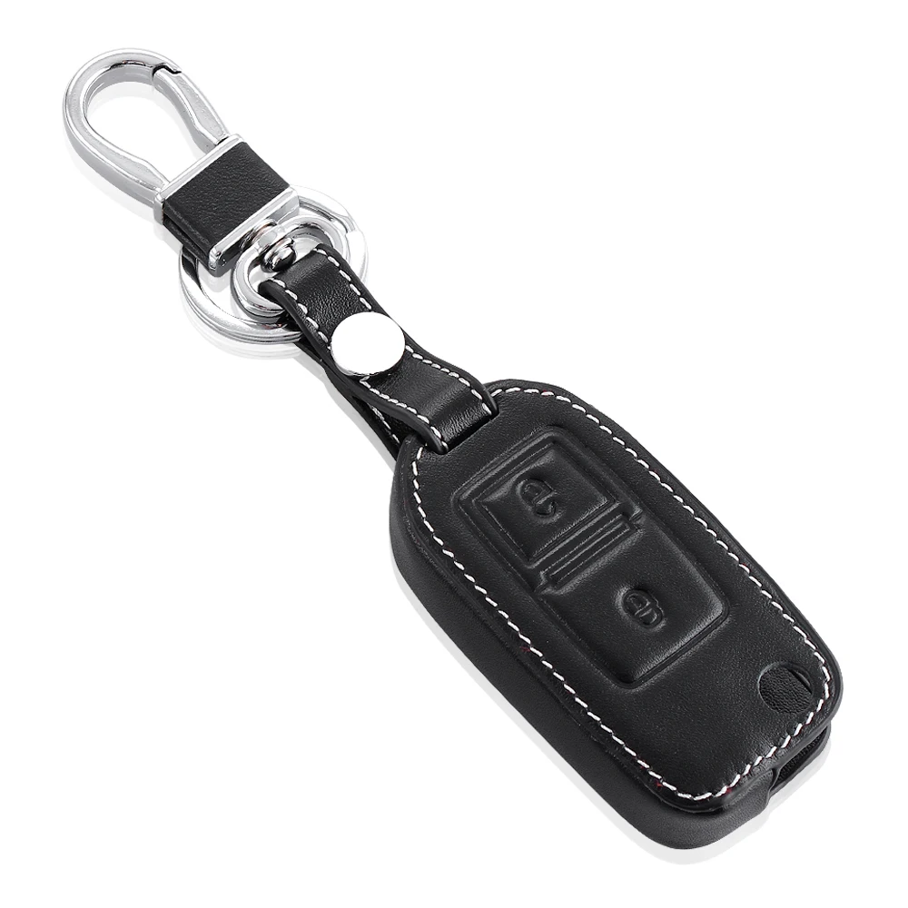Стайлинг автомобиля кожаный чехол корпус для дистанционного ключа 2 кнопки VW Amarok