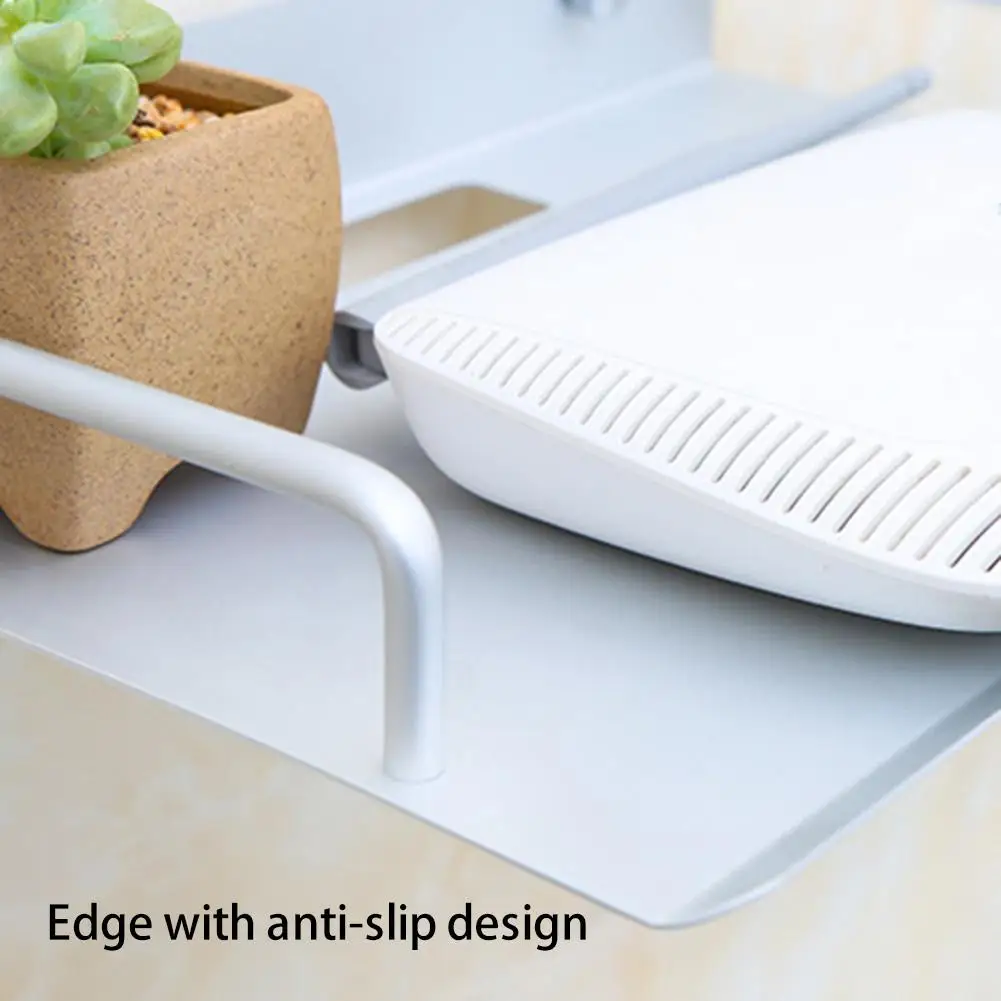 Настенный монтажный кронштейн для хранения простая алюминиевая подставка лоток