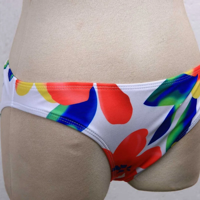 

New style flower pattern women bikini adjustable strap swimsuit low price Brazilian bathing suit padded bra swimwear beachwear