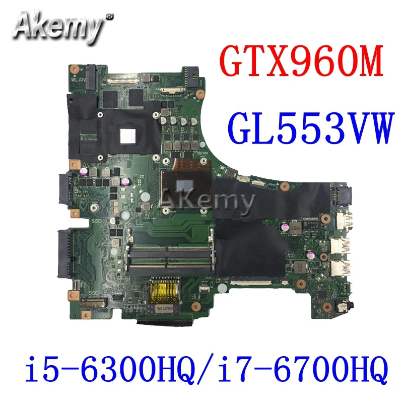 Обмен! ROG материнская плата для ноутбука ASUS GL553VD GL553VE GL55VW GL553V GL553 оригинальная материнская плата GTX1050M GTX960M i7/i5 cpu