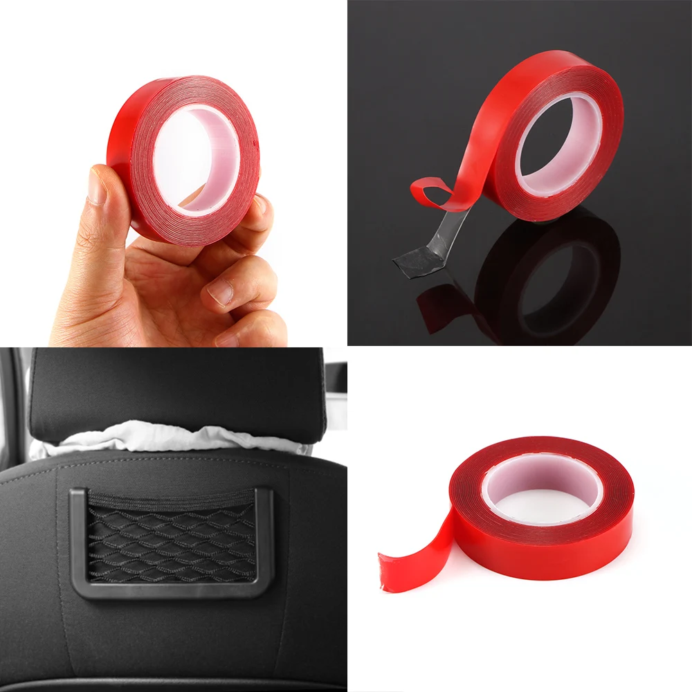 Multi-functional Waterproof 3m Red Double Sided Adhesive Tape Household Car High Strength Acrylic Gel No Traces Sticker | Обустройство