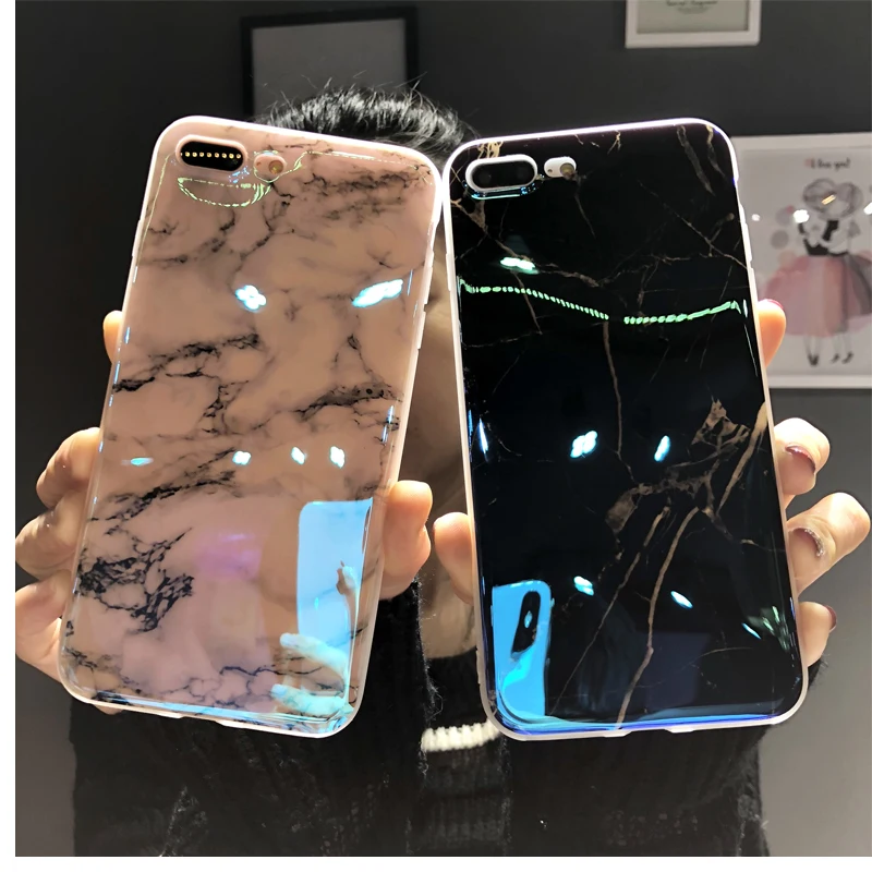 KINBOM Ретро Мрамор Чехол для мобильного телефона iPhone X 6 6s плюс мягкий чехол IPhone 7 8