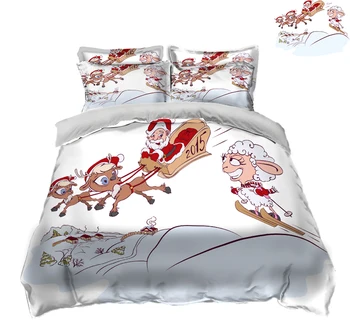 white 3D bedding sets Children's adult bedsheet Twin king size Queen  Pillowcase bed cover California king flat sheet Bed Linen