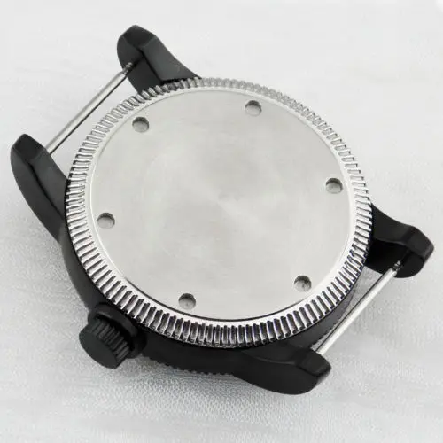 46 мм Corgeut PVD Черный Корпус Часов Для Eta 6497 6498 St36 Движение SC4611 | Наручные часы