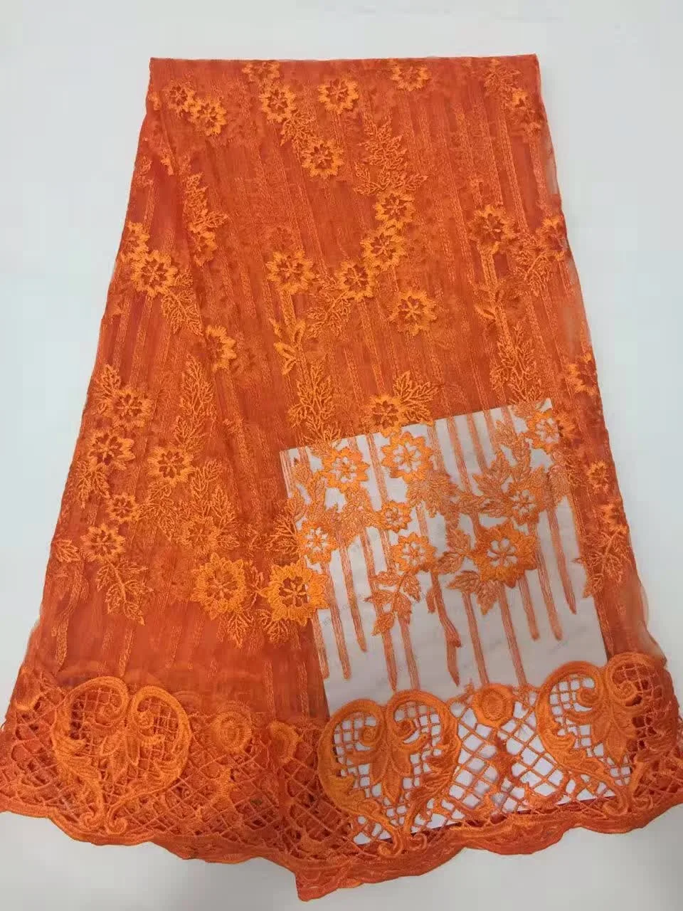 African lace fabric/ embroidered high quality french net whtie fabric for wedding KD065 | Дом и сад