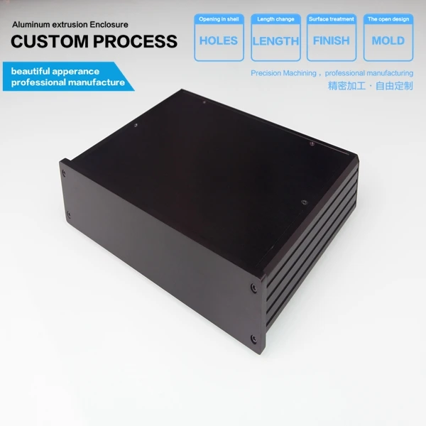 

250*45-180mm(WxH-D) aluminum amplifi case/aluminum amplifier case for pcb