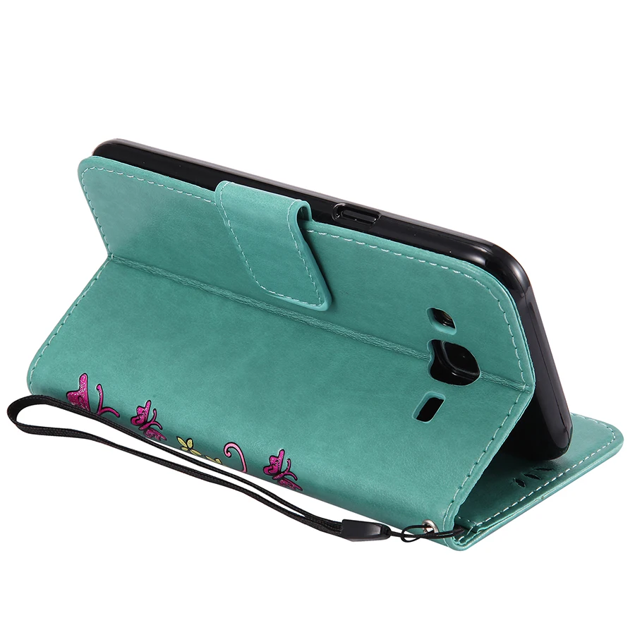 Fineshow j5 j7 2016 бумажник флип case красочный цветок бабочка magnetic phone для samsung j310 j510 j710