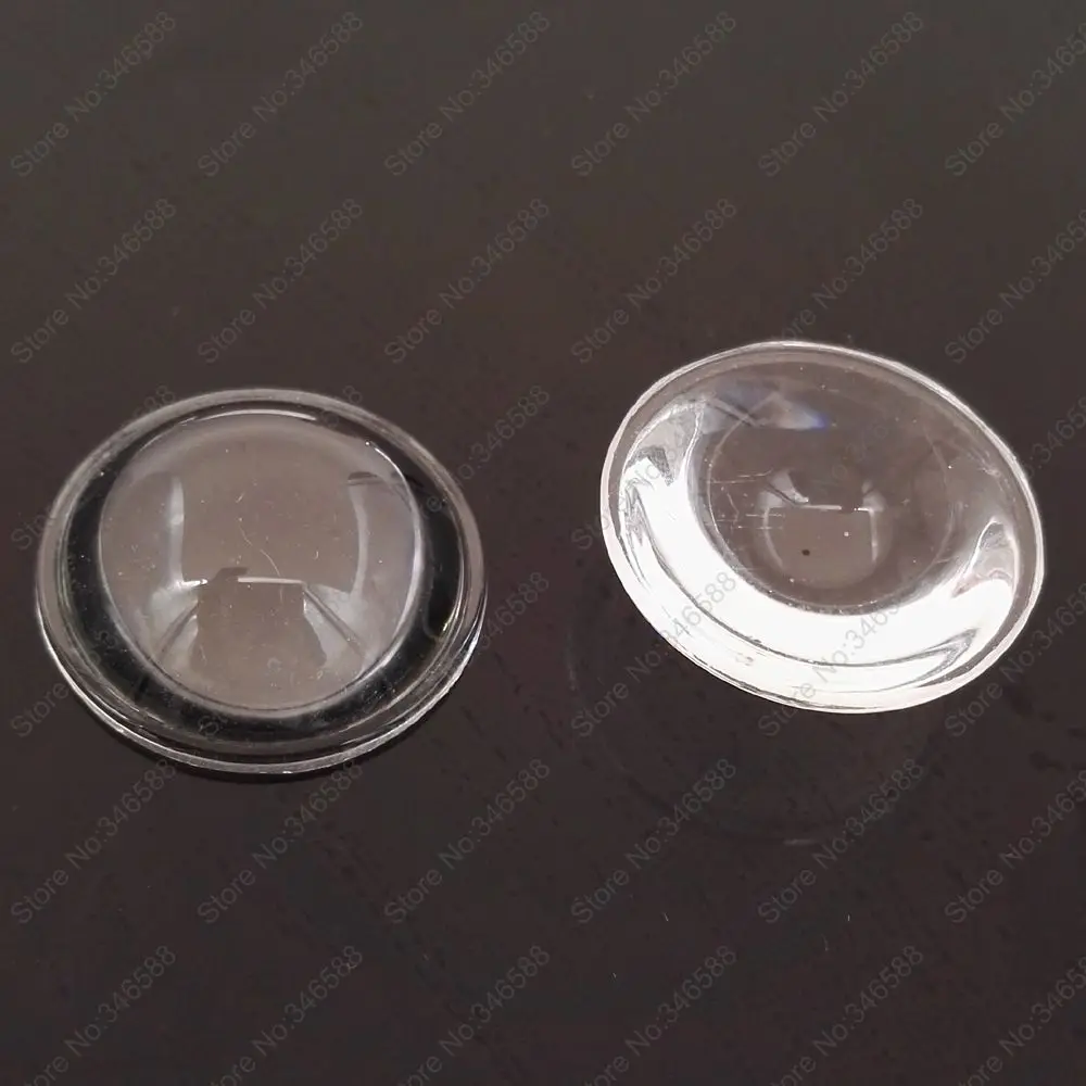

10pcs/lot! 23mm Diameter Optical Glass LED Lens Height 8mm Plano-Convex Shape Lens for High Power LED Lamp DIY