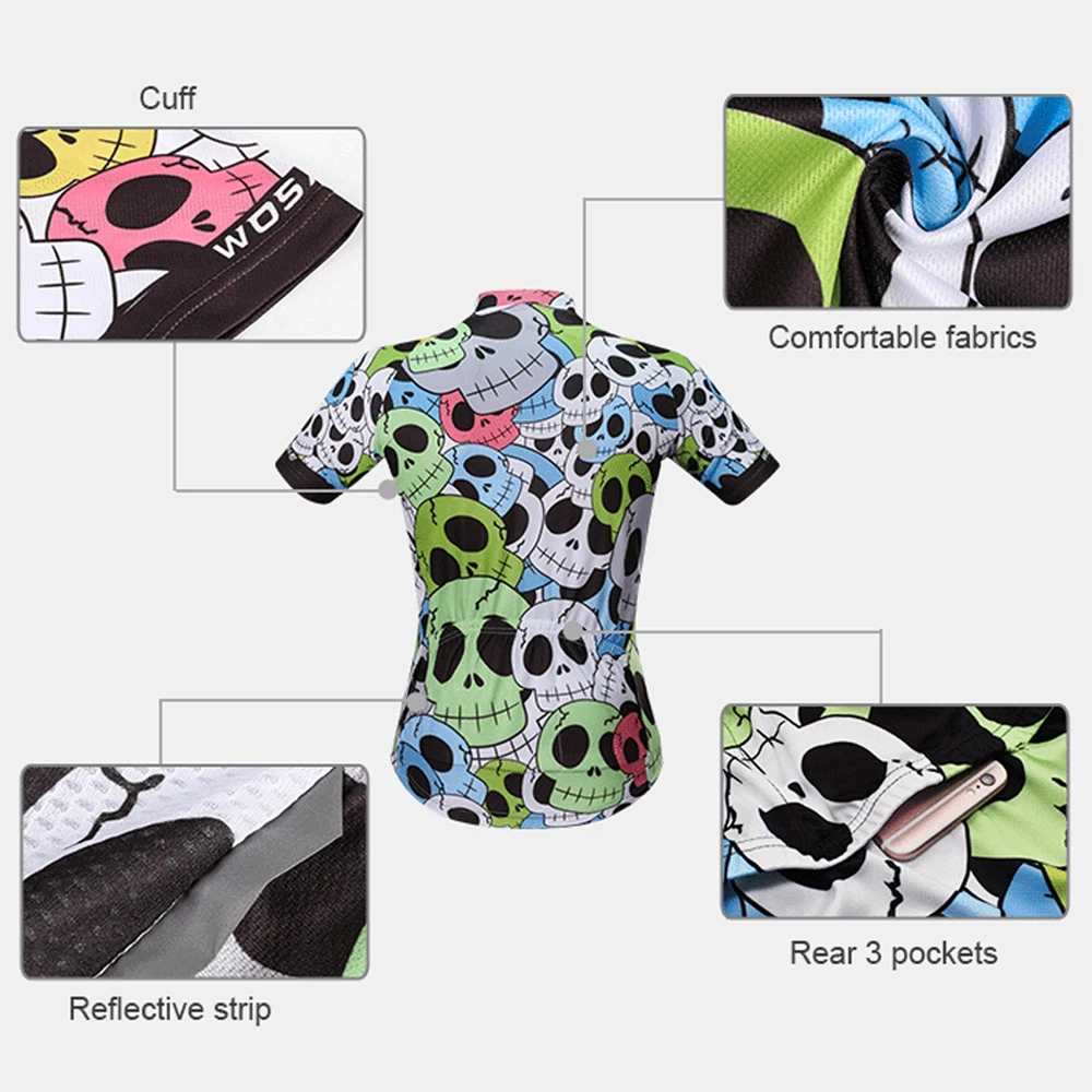 Мужская Летняя веломайка WOSAWE дышащая рубашка с коротким рукавом на молнии|Майки