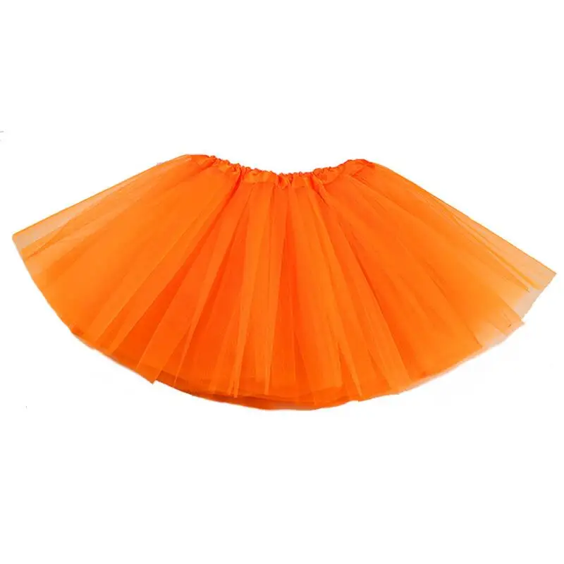 Orange От 2 до 8 лет/новые детские юбки-пачки для девочек Одежда для маленьких девочек Рождественская яркая танцевальная балетная юбка принцессы бальная фатиновая юбка-американка A310 - Цвет: Orange