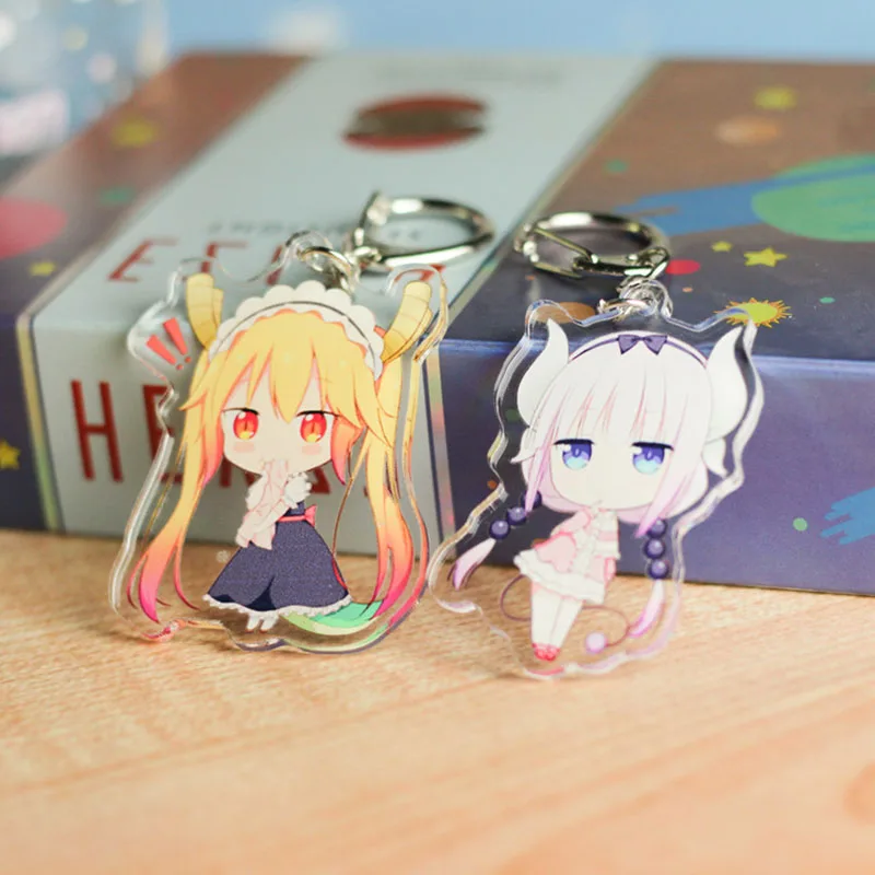 Японский аниме Miss Kobayashi's Dragon Maid Kanna Kamui брелок Подвески Tohru акриловый подарок