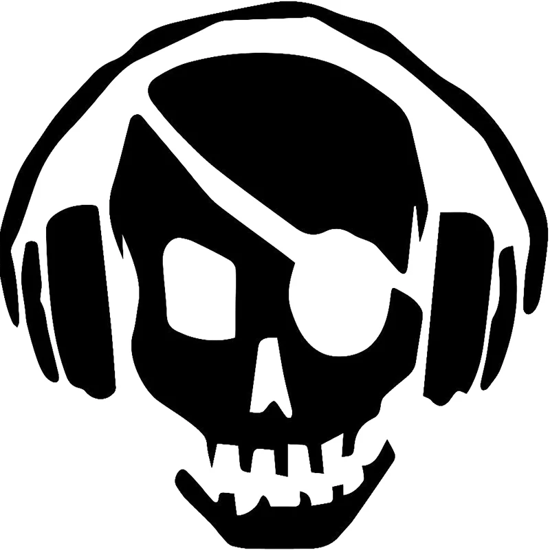 HotMeiNi жуткий череп пират грабитель носить наушники DJ звук механический