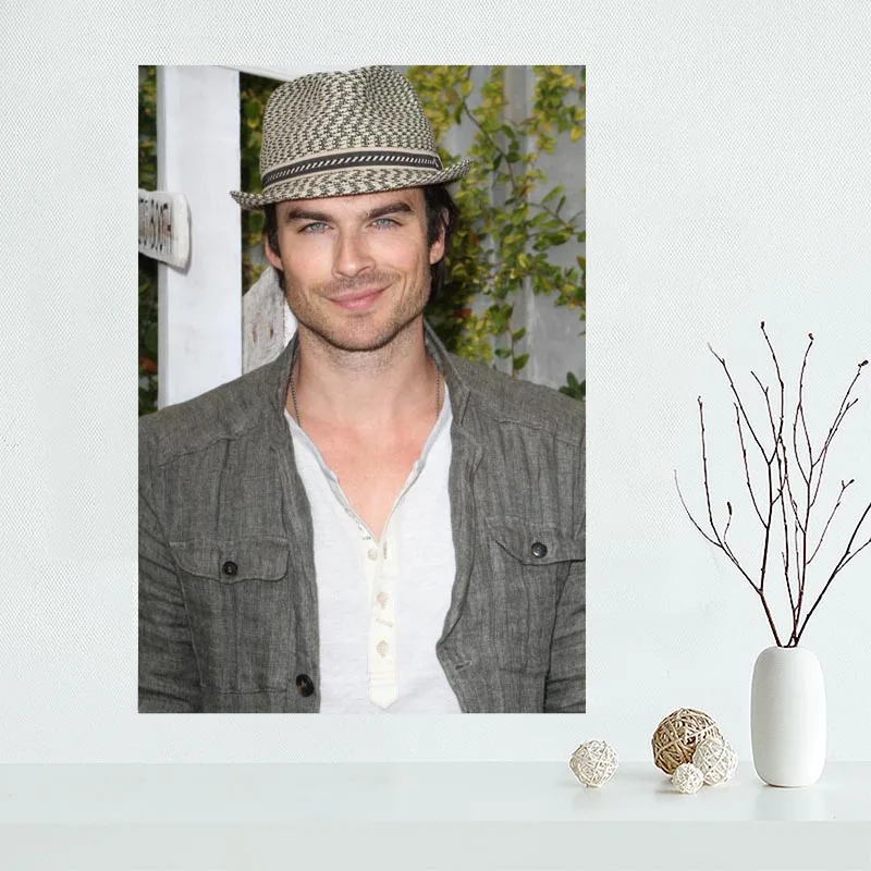 Новое поступление Ian Somerhalder Холщовый плакат планшетофон с рисунком тканевый
