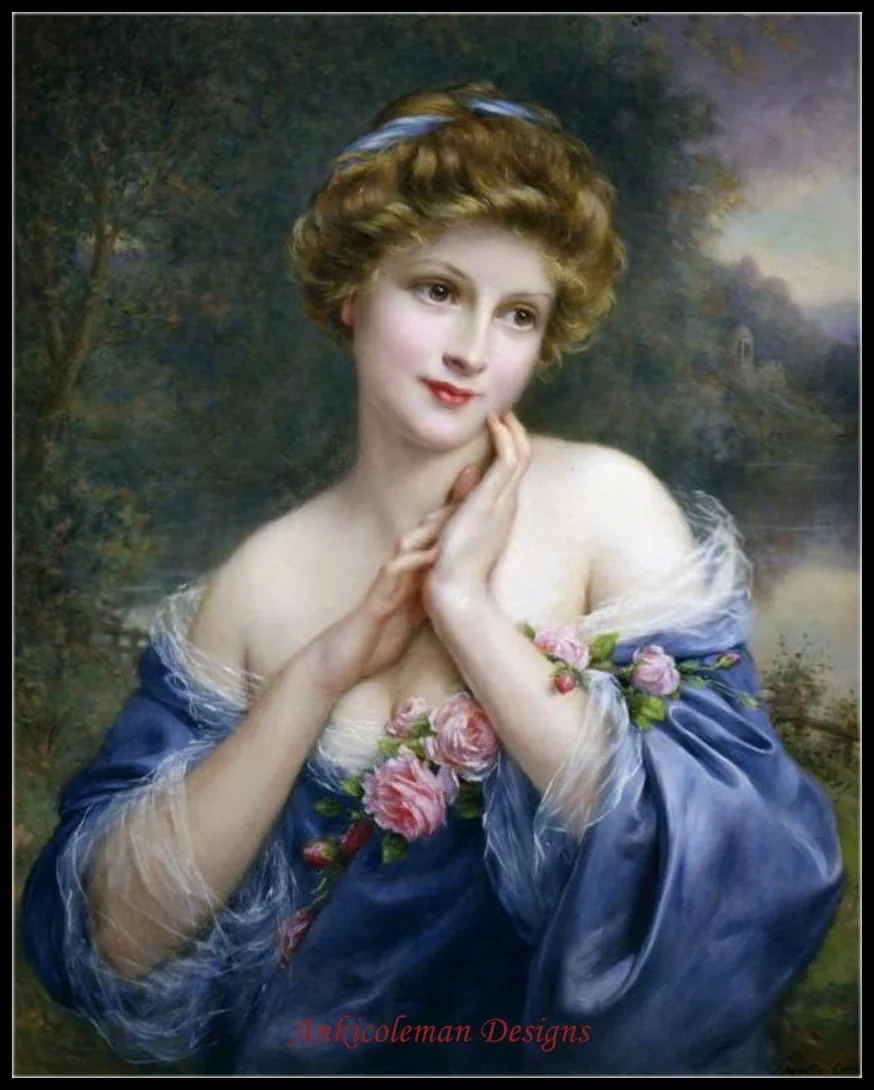 

A Summer Rose - Counted Cross Stitch Kits - DIY Handmade Needlework for Embroidery 14 ct Cross Stitch Sets DMC Color