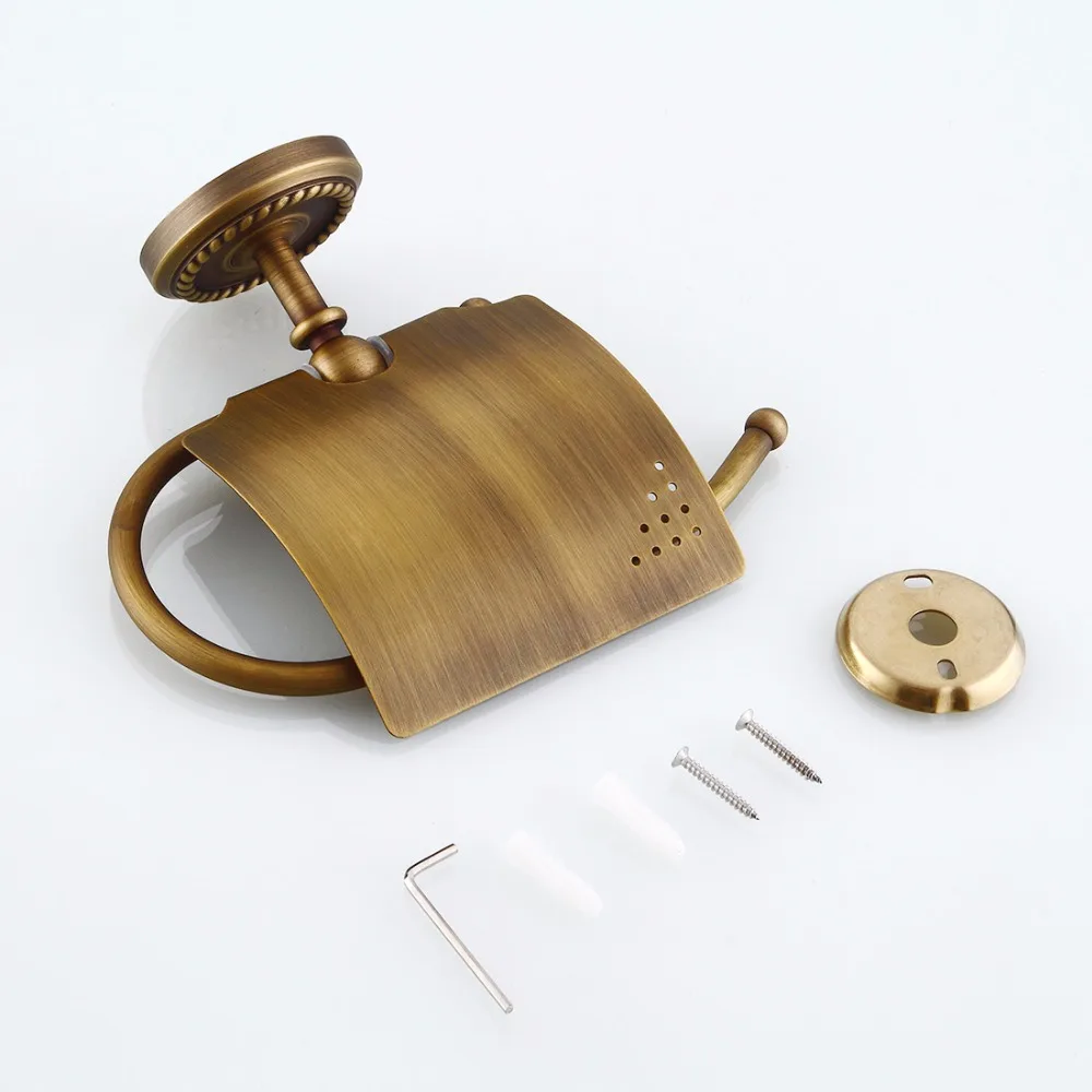 FLG античный латунный держатель для бумаги рулона салфеток латунная конструкция