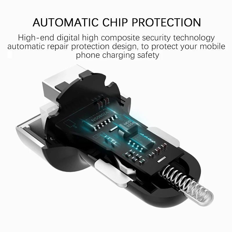 200 шт. автомобильное зарядное устройство с двумя USB-портами | Электроника