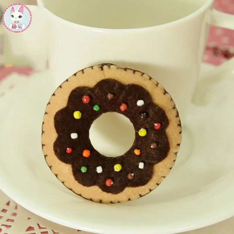 3 шт./компл. торт Мороженое пончики в форме Нетканая ткань войлока серого цвета