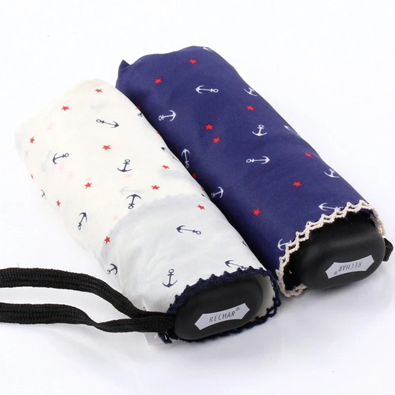 Mini pocket umbrella rain woman female Portable phone sunny and rainy Anti-UV Ultra-light folding paraguas | Дом и сад