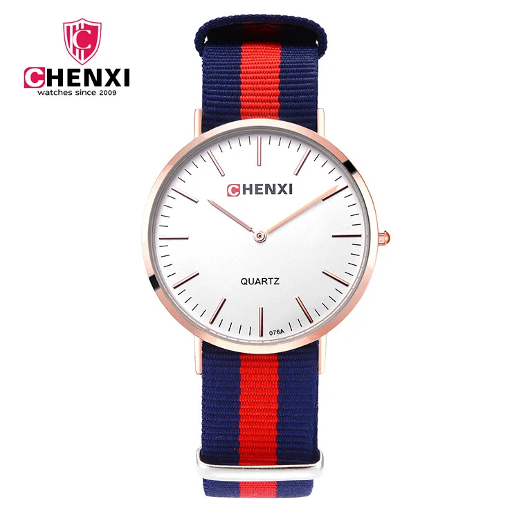Часы наручные Chenxi женские/мужские кварцевые Стильные повседневные аналоговые с