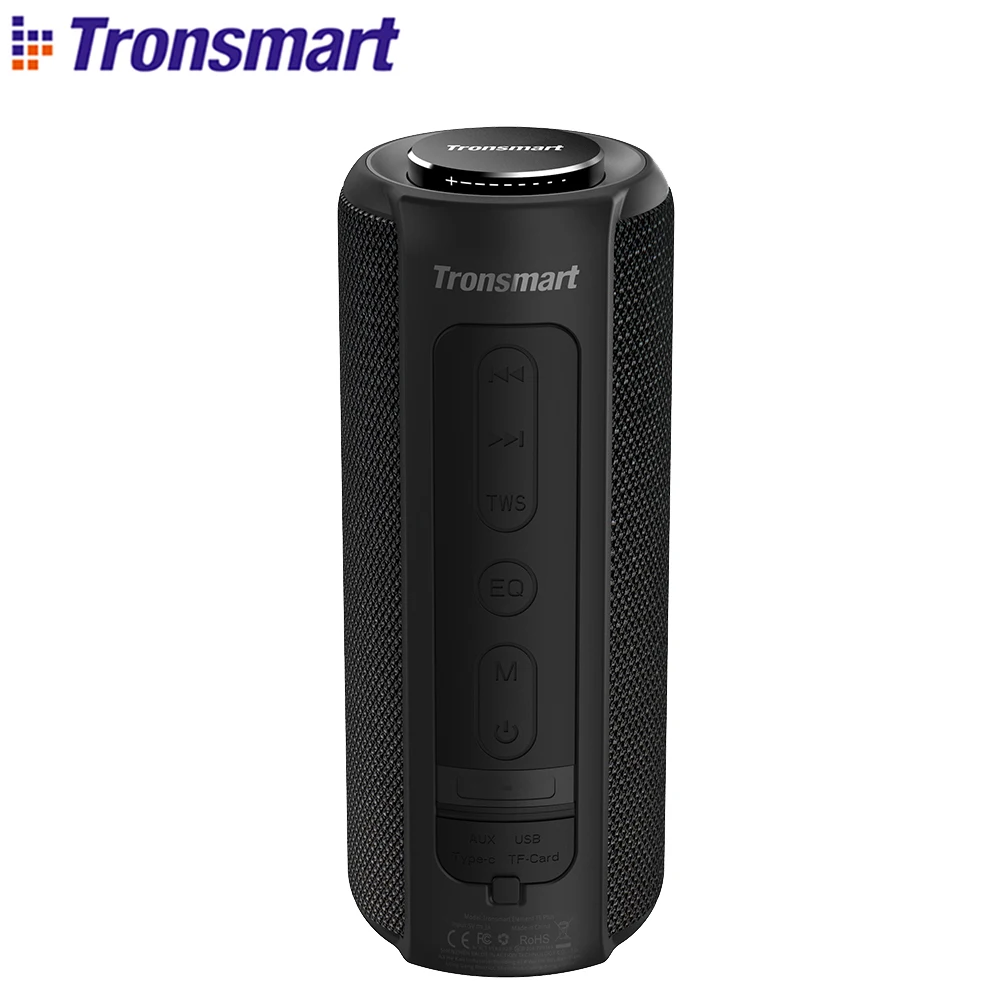 Tronsmart T6 Plus Bluetooth динамик 40 Вт TWS портативный динамик IPX6 Водонепроницаемый глубокий бас с функцией Siri power Bank SoundPulse