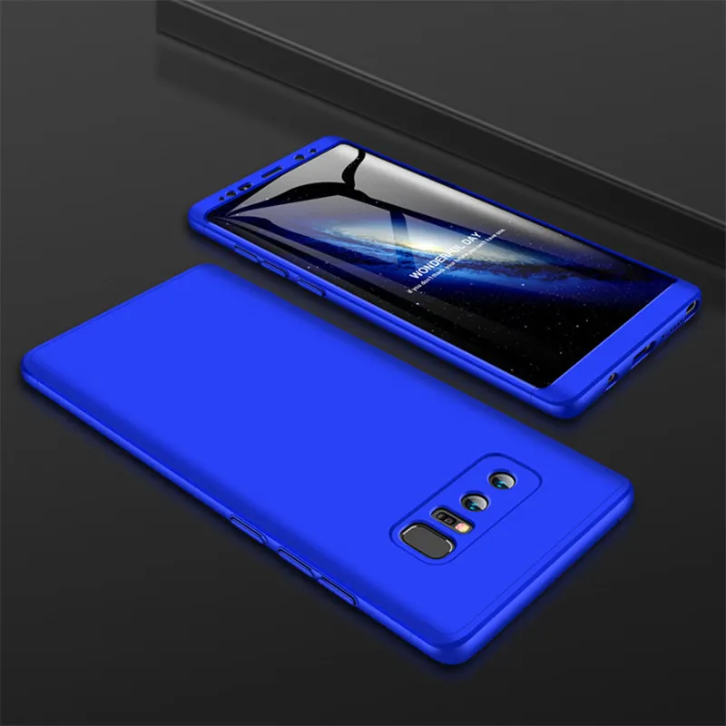 Полное 360 Защитный чехол на для самсунг s8 С8+ с9 S9 плюс s10 с10+ s10 плюс s 10 чехол на для Samsung Galaxy S9 S8 S8+ S9+ S10+ Plus S10 Note 8 Note 9 чехлы - Цвет: Pure Blue
