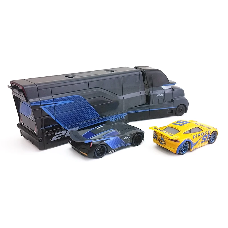 Disney Pixar Cars 3 Jackson Storm& Hauler& Dinoco Cruz Ramirez металлический литой автомобиль 1:55 Свободный абсолютно и