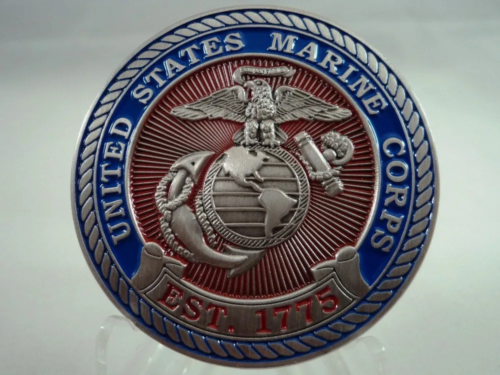 Индивидуальные монеты лидер продаж USMC Devil Dog Challenge Coin морской корпус