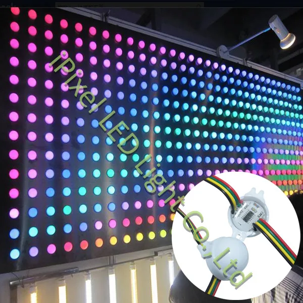 Освещение для развлечения молочный чехол 30 мм 3 пикселей rgb точечный светодиодный