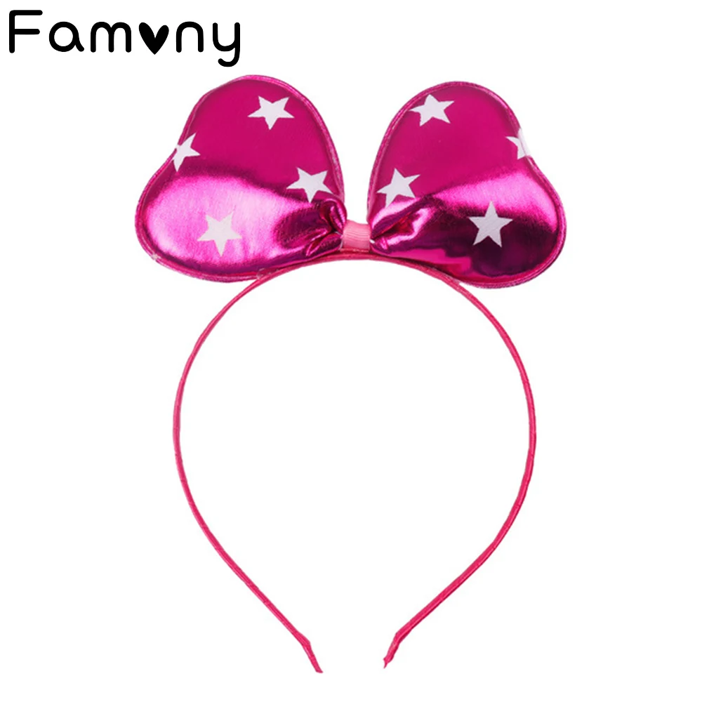 2 шт./лот мягкая кожаная повязка для волос с принтом русалки рыбьей чешуи уши