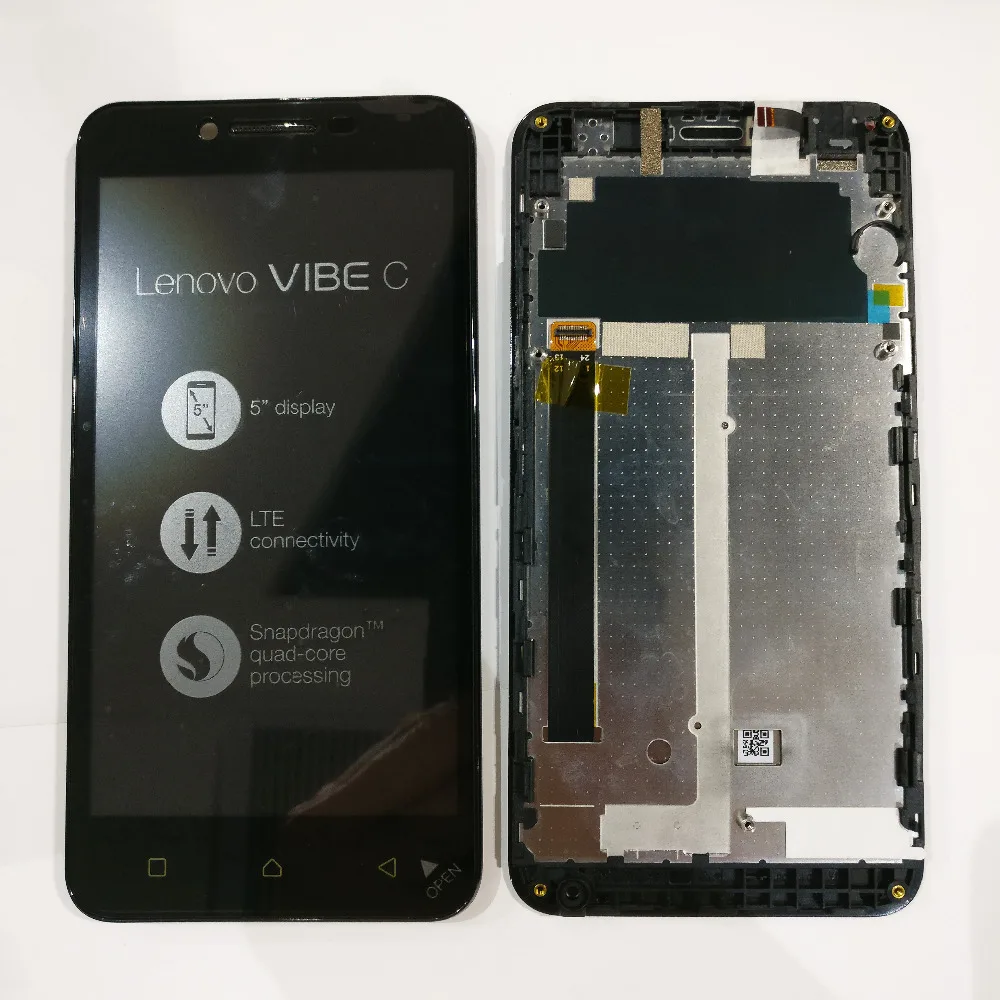 Черный/белый для Lenovo Vibe C A2020 A2020a40 ЖК-дисплей + сенсорный экран дигитайзер в сборе