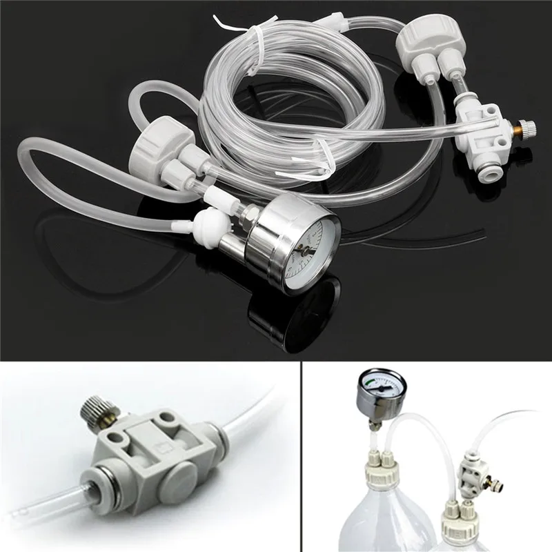 Аквариум DIY CO2 система генератора комплект с регулировкой давления воздушного потока воды завод Аквариум Co2 клапан